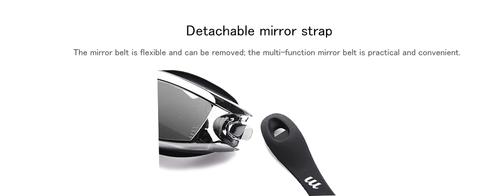 HD Waterproof Anti-fog Integrated Earplugs Swimming Glasses Swim Cap Nose Clip