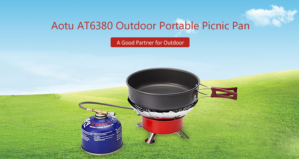Aotu AT6380 Outdoor Portable Camping Frying Pan