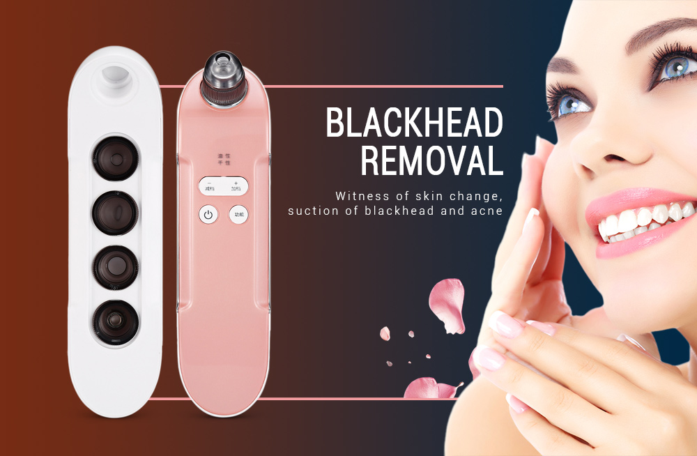 K_SKIN KD803A 3-level Suction Intensity Rechargeable Blackhead Removal Pore Cleaner