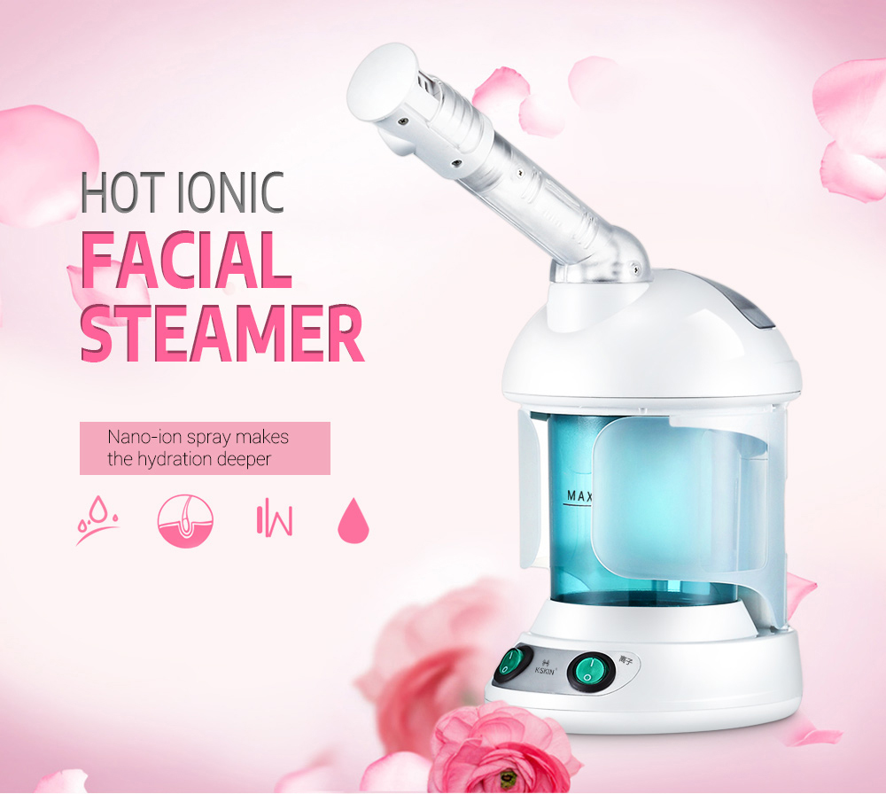 K_SKIN KD - 2328 Hot Ionic Facial Steamer Home SPA Face Skin Care Humidifier