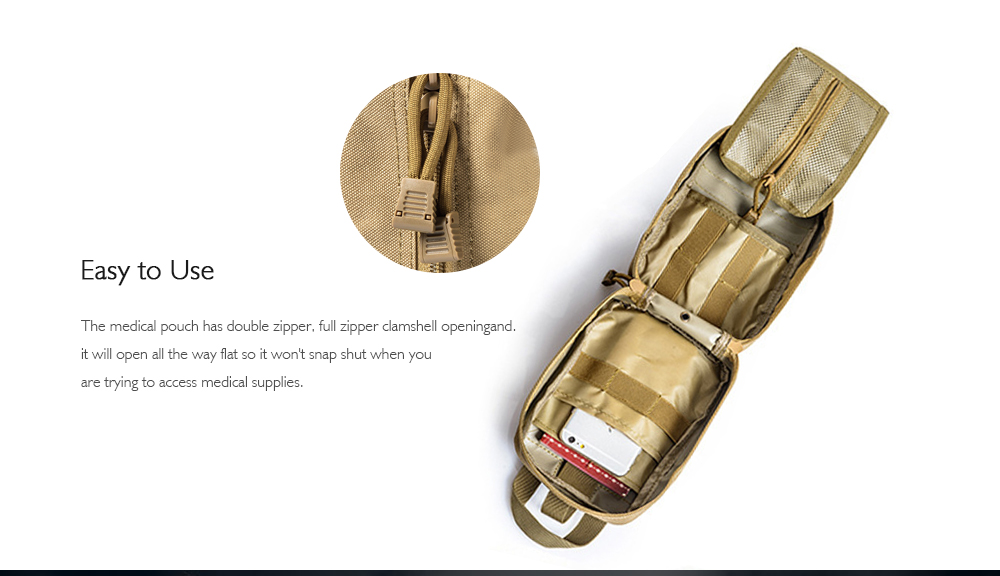 Survival Emergency First Aid Kit Outdoor Travel Climbing Rocket Lifesaving Bag Battlefield Medical Pouch