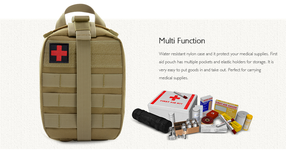 Survival Emergency First Aid Kit Outdoor Travel Climbing Rocket Lifesaving Bag Battlefield Medical Pouch