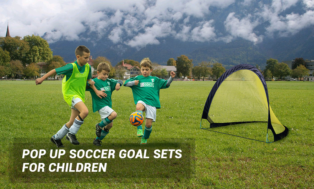 Pop Up Children's Soccer Goal Folding Portable Sets