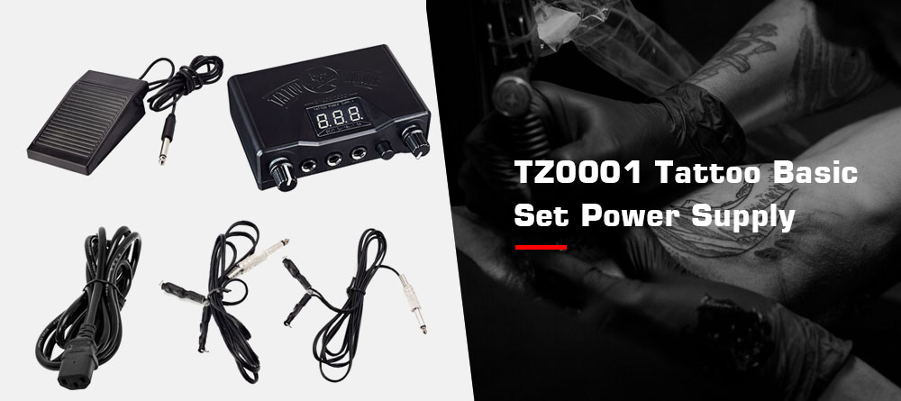 ATOMUS TZ0001 Multiple Protection / High Quality Chip / LED screen Tattoo Basic Set Power Supply