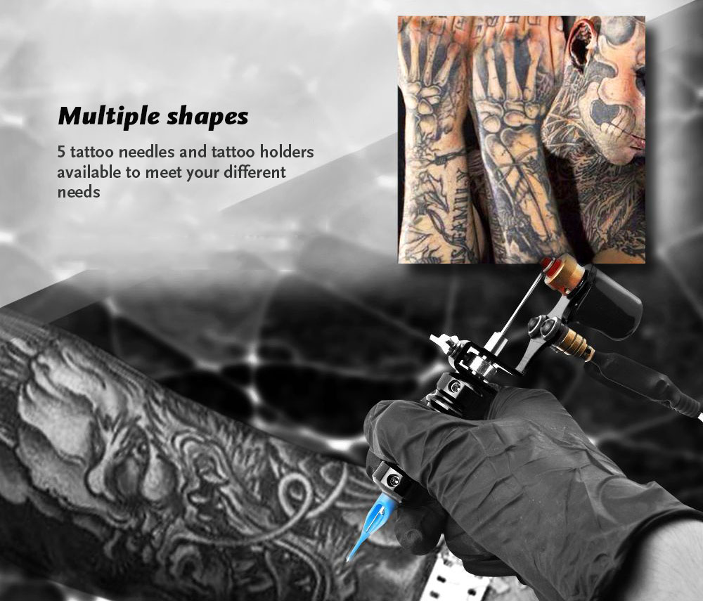 ATOMUS TZ0020 Multiple Voltage Testing Tattoo Set with Foot Pedal
