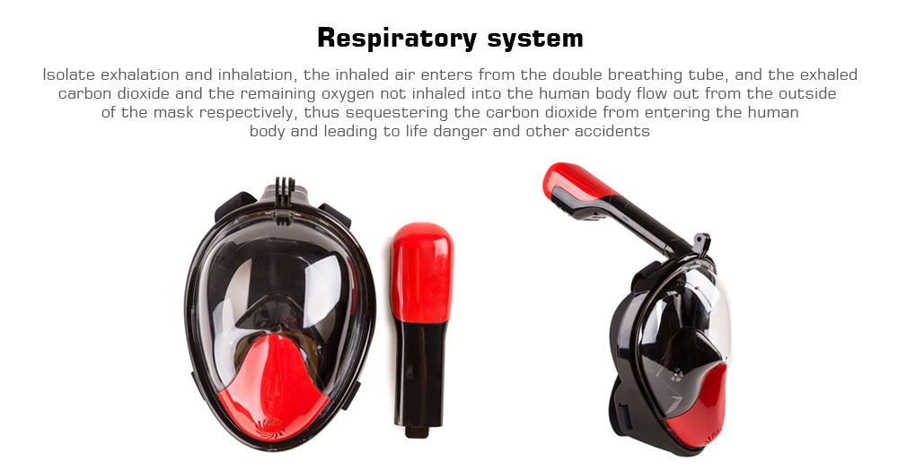 180-degree Sea View / Respiratory System / Leak-proof Underwater Diving Mask