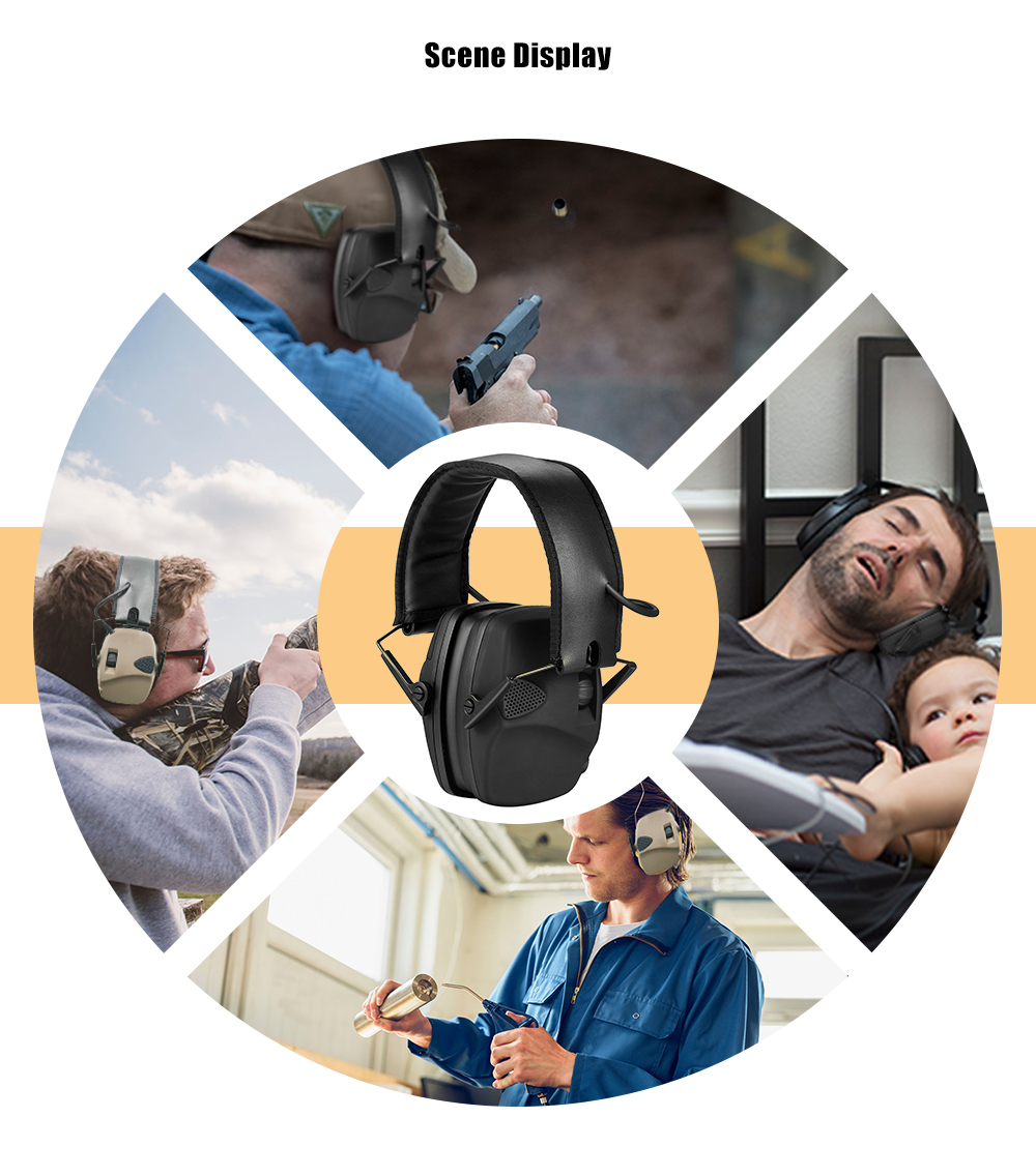 Tactical Anti-noise Headset Hearing Protection Earmuffs