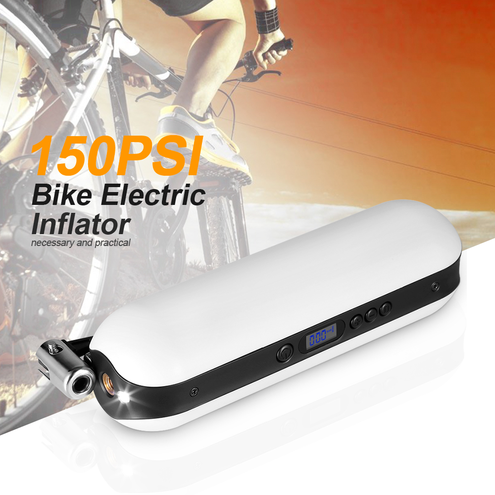 150PSI Bike Electric Inflator Power Bank Rechargeable MTB Road Bike Car Air Pump