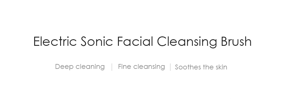 Electric Facial Cleansing Brush Sonic Vibration Face Cleaner