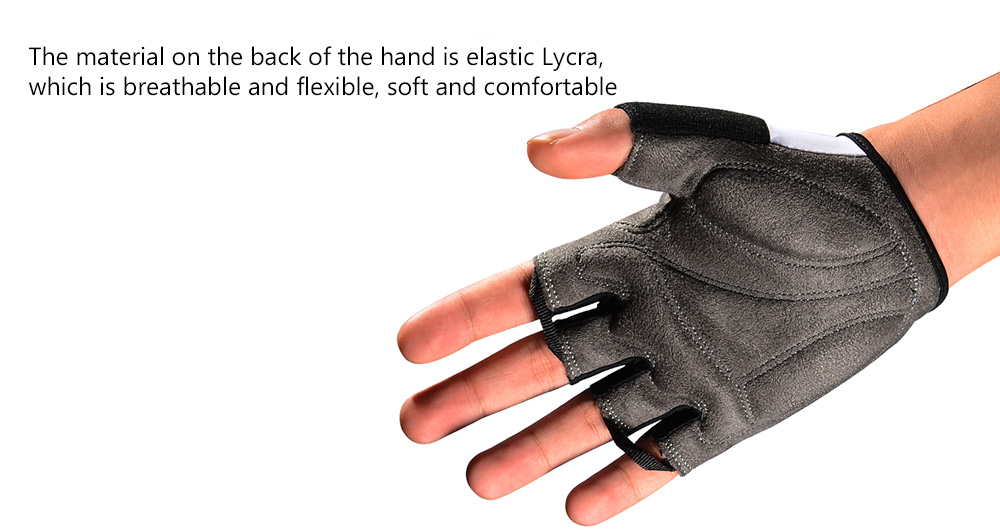 BOODUN Durable Breathable Non-slip Riding Half-finger Gloves