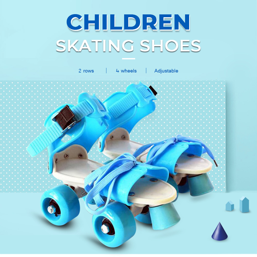 Children Durable Adjustable Four Wheels Roller Skates