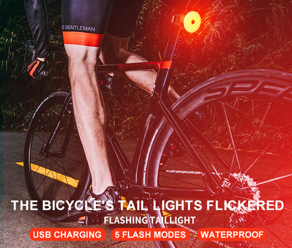 Multifunctional Outdoor Safety USB Charging Bicycle Taillights