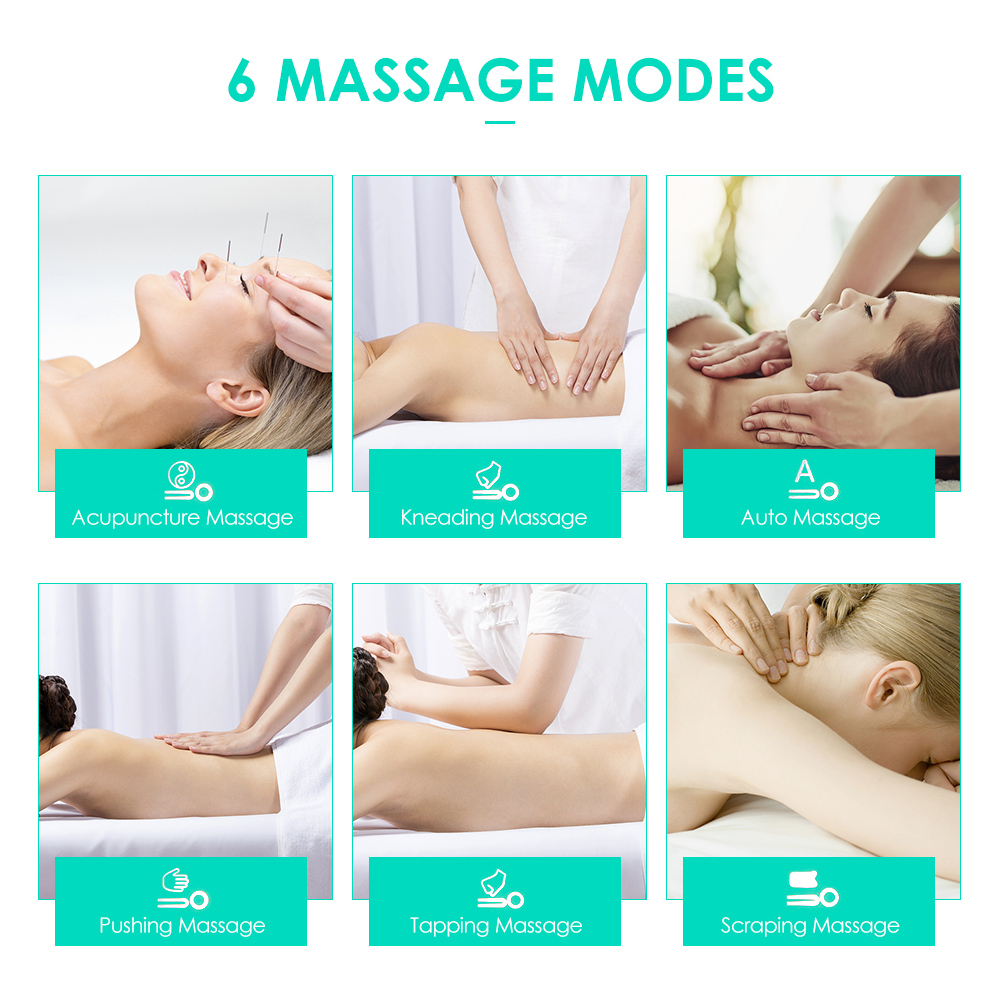 K_SKIN KD812 Voice Control Cervical Massager 6 Massage Modes 2 Electrode Patches for Spondylosis Treatment